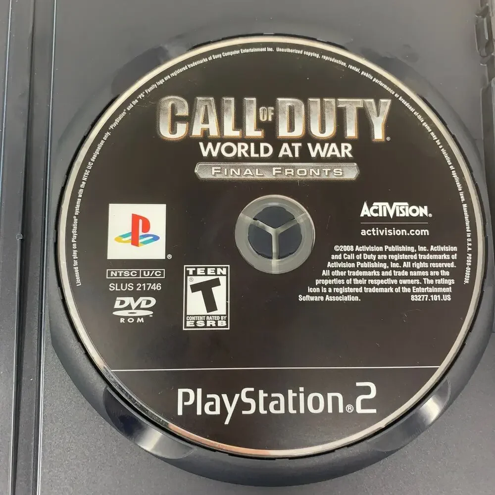 Call of Duty: Big Red One & World at War PlayStation 2 Game Discs Only Untested